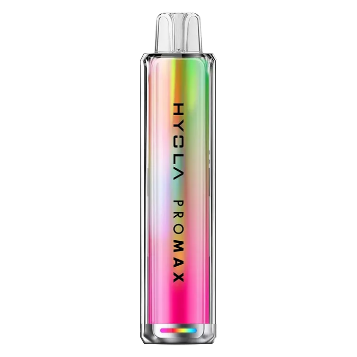 Hyola Pro Max 8000 Prefilled Pod Kit in Raspberry Rhubarb– rechargeable disposable-style pod kit with 650mAh battery, prefilled 2ml pods, and up to 8000 puffs in sweet Banana Ice flavour.