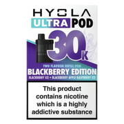 HYOLA Ultra 30K Prefilled Pods – premium high-capacity prefilled pod vape in blackberry edition flavour-focused design.