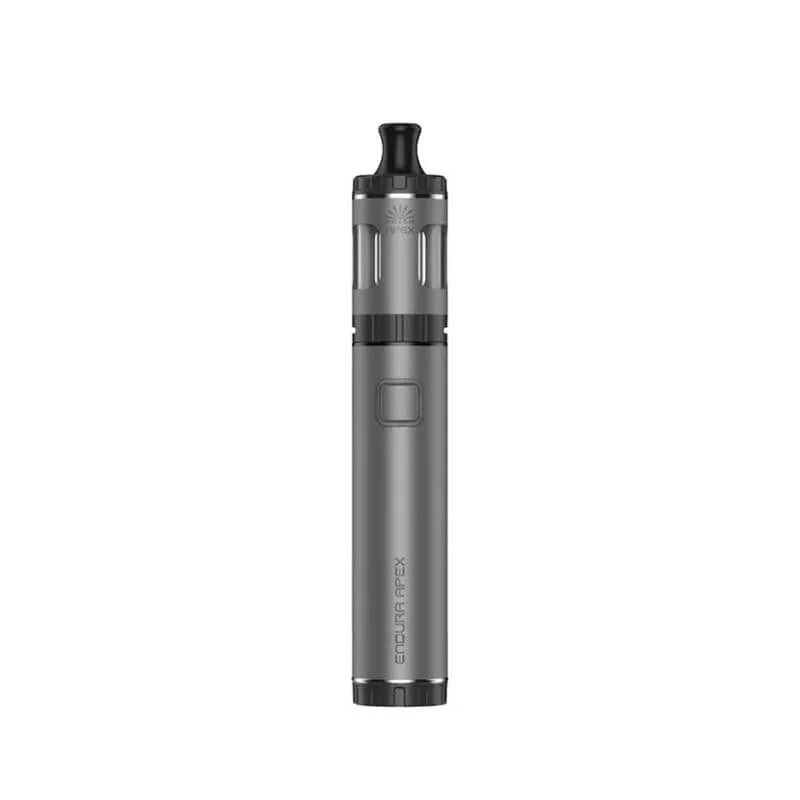 Innokin Endura Apex Vape Kit in Grey – pen-style vape kit with 1800mAh battery, 2ml Prism Apex tank, and compatibility with Prism-S coils for smooth MTL vaping.