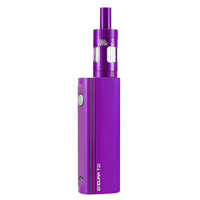 Innokin Endura T22E Vape Starter Kit in Purple – beginner-friendly vape device with a durable build, long-lasting battery, and smooth mouth-to-lung experience.