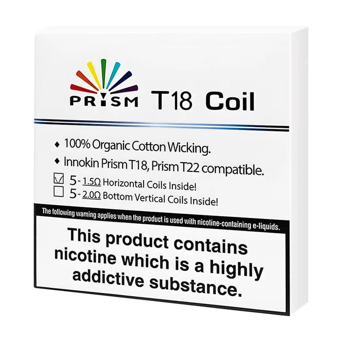 Innokin Endura T18E coils 1.5 ohm pack of 5 for MTL vaping