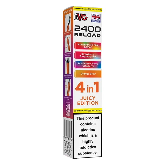 IVG 2400 4in1 Multi Flavour Edition Prefilled Pods