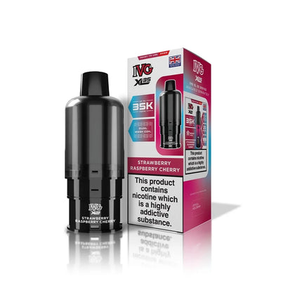 IVG XL 35K Prefilled Pods Strawberry Raspberry Cherry – sweet and tangy blend of premium nic salt flavors