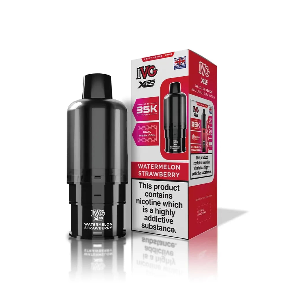 IVG XL 35K Prefilled Pods Watermelon Strawberry – sweet and tangy blend of premium nic salt flavors