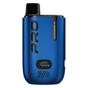 IVG Pro 12 Prefilled Pod Kit in Blue Raspberry Ice flavor – sleek vape device with up to 12,000 puffs.