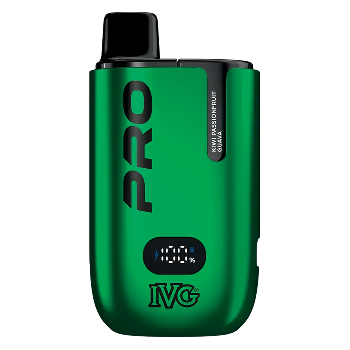 IVG Pro 12 Prefilled Pod Kit in Kiwi Passionfruit Guava flavor – sleek vape device with up to 12,000 puffs.