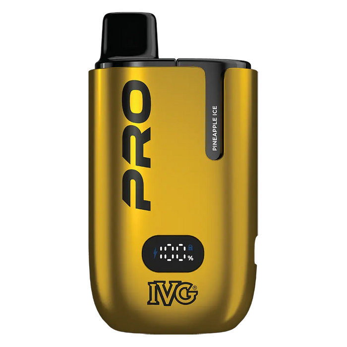 IVG Pro 12 Prefilled Pod Kit in Pineapple Ice flavor – sleek vape device with up to 12,000 puffs.