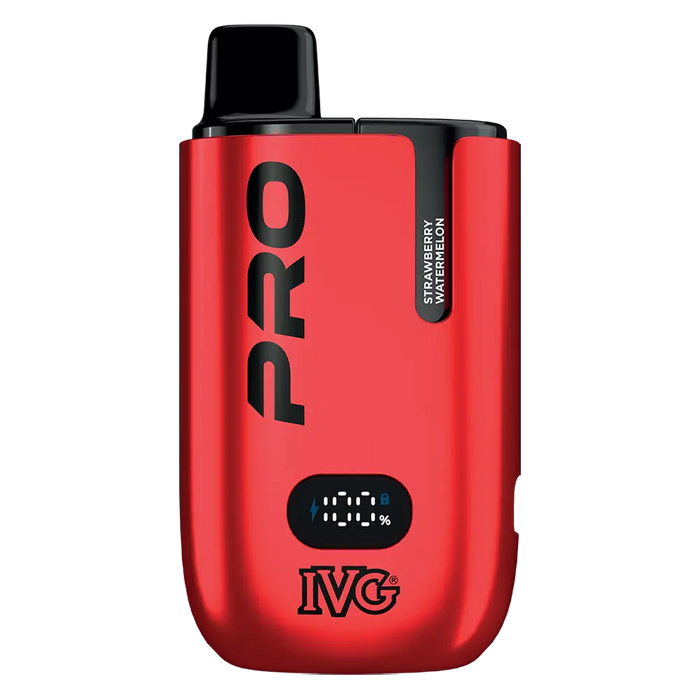 IVG Pro 12 Prefilled Pod Kit in Strawberry Watermelon flavor – sleek vape device with up to 12,000 puffs.
