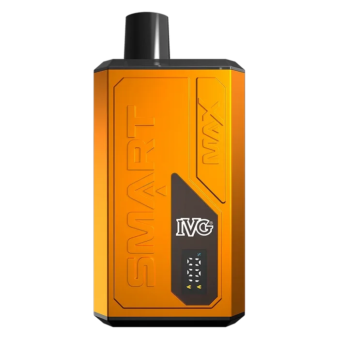 IVG Smart Max 10K Prefilled Pod Kit in Triple Mango – rechargeable pod system with 850mAh battery, up to 10,000 puffs, and prefilled pods in sweet Banana Ice flavour.