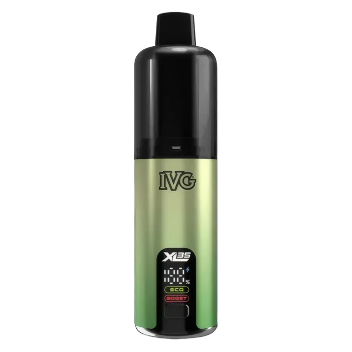 IVG XL 35K Prefilled Pod Kit in Green Apple – long-lasting, fruity, and refreshing vape
