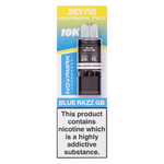 Load image into Gallery viewer, Juicy Pod NovaMax 10K Prefilled Pods in Blue Razz GB flavor – bold vape device with up to 10,000 puffs.
