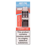Load image into Gallery viewer, Juicy Pod NovaMax 10K Prefilled Pods in Cherry Ice flavor – bold vape device with up to 10,000 puffs.
