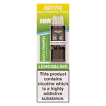 Load image into Gallery viewer, Juicy Pod NovaMax 10K Prefilled Pods in Lemon Lime flavor – bold vape device with up to 10,000 puffs.
