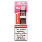 Load image into Gallery viewer, Juicy Pod NovaMax 10K Prefilled Pods in Strawberry Burst flavor – bold vape device with up to 10,000 puffs.
