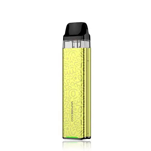 Vaporesso XROS 3 Mini Pod Kit in Lemon Yellow – ultra-compact and stylish vape device with a smooth draw activation, and consistent flavor using COREX heating technology.