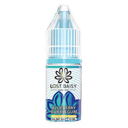 10ml bottle of Lost Daisy 5000 Bar Nic Salt E-Liquid in Blueberry Bubblegum flavor, smooth nicotine salt formula designed for pod kits and mouth-to-lung vaping.