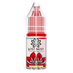 Load image into Gallery viewer, 10ml bottle of Lost Daisy 5000 Bar Nic Salt E-Liquid in Red Apple Ice flavor, smooth nicotine salt formula designed for pod kits and mouth-to-lung vaping.
