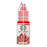 Load image into Gallery viewer, 10ml bottle of Lost Daisy 5000 Bar Nic Salt E-Liquid in Strawberry Ice flavor, smooth nicotine salt formula designed for pod kits and mouth-to-lung vaping.
