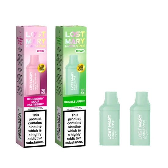 Lost Mary BM600 Prefilled Pods – replacement pods with prefilled e-liquid designed for the Lost Mary BM600 vape kit.