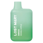 Load image into Gallery viewer, Lost Mary BM600 Prefilled Pod Kit in Double Apple flavor, a compact and stylish, prefilled and ready to use with smooth nicotine salt e-liquid for a satisfying vaping experience.
