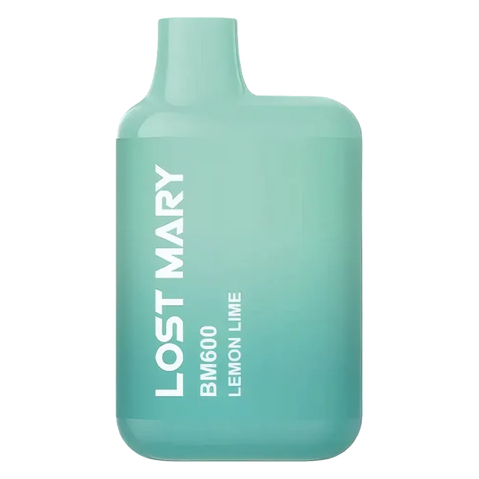 Lost Mary BM600 Prefilled Pod Kit in Lemon Lime flavor, a compact and stylish, prefilled and ready to use with smooth nicotine salt e-liquid for a satisfying vaping experience.