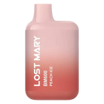 Load image into Gallery viewer, Lost Mary BM600 Peach Ice Pod Kit – disposable prefilled vape with 600 puffs and 20mg nicotine strength.
