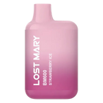 Load image into Gallery viewer, Lost Mary BM600 Prefilled Pod Kit in Strawberry Ice flavor, a compact and stylish, prefilled and ready to use with smooth nicotine salt e-liquid for a satisfying vaping experience.
