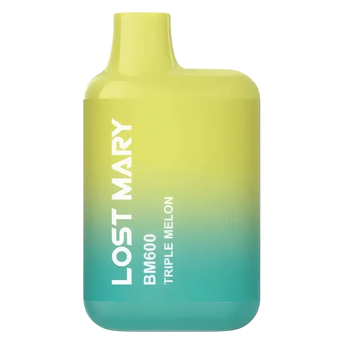 Lost Mary BM600 Prefilled Pod Kit in Triple Melon flavor, a compact and stylish, prefilled and ready to use with smooth nicotine salt e-liquid for a satisfying vaping experience.