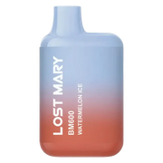 Lost Mary BM600 Prefilled Pod Kit in Watermelon Ice flavor, a compact and stylish, prefilled and ready to use with smooth nicotine salt e-liquid for a satisfying vaping experience.