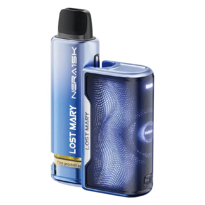 Lost Mary Nera Fullview Prefilled Pod Kit in Blueberry Edition – sleek vape device with full-view design, up to 6,000 puffs.