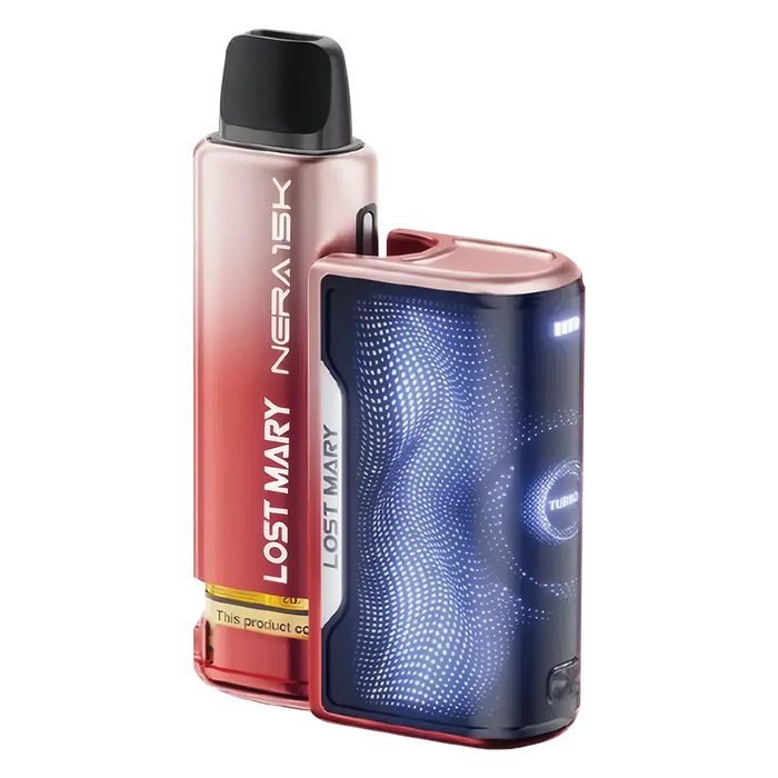 Lost Mary Nera Fullview Prefilled Pod Kit in Cherry Ice Edition – sleek vape device with full-view design, up to 6,000 puffs.