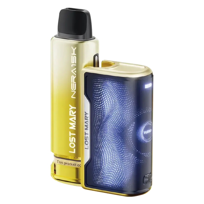 Lost Mary Nera Fullview Prefilled Pod Kit in Yellow Edition – sleek vape device with full-view design, up to 6,000 puffs.