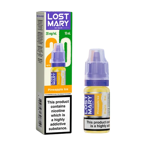 Pineapple Ice Lost Mary Nic Salts 10ml e-liquid for refillable pod kits, available in multiple flavours