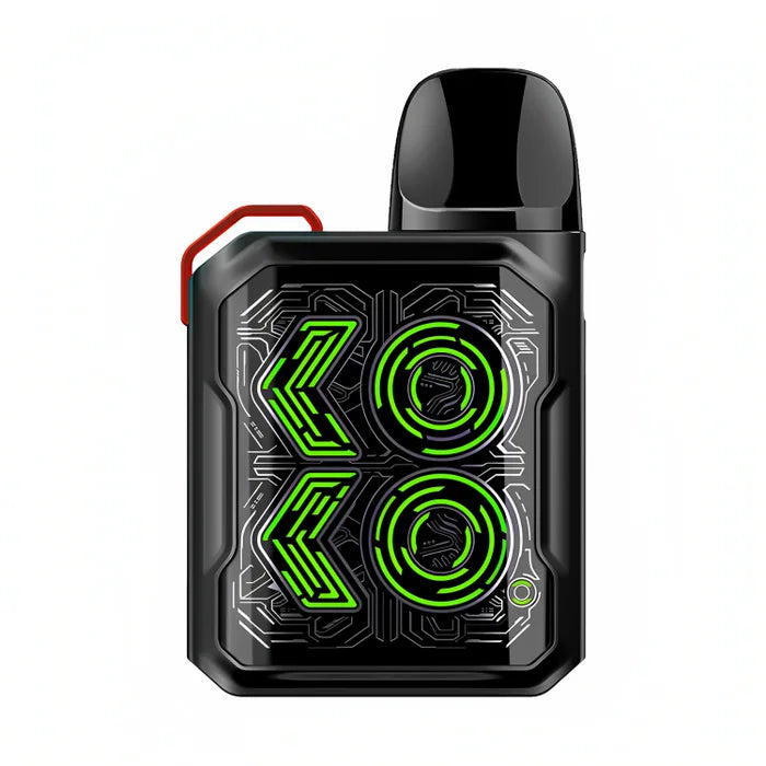 Uwell Caliburn GK2 Pod Kit in Matte Black – stylish pod vape kit with 690mAh built-in battery, 2ml refillable pods, and adjustable airflow for MTL and RDL vaping.