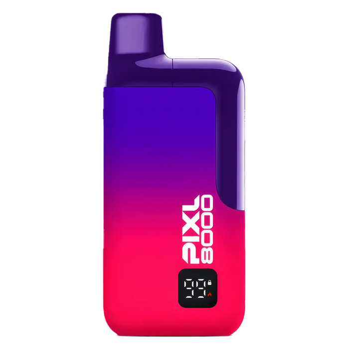 PIXL 8000 Prefilled Pod Kit in Black Cherry flavor – compact vape device with up to 8,000 puffs.