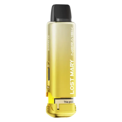 Lost Mary Nera 15K Prefilled Pods in Banana ice flavor – high-capacity prefilled pod vape designed for smooth flavour and long-lasting vaping.