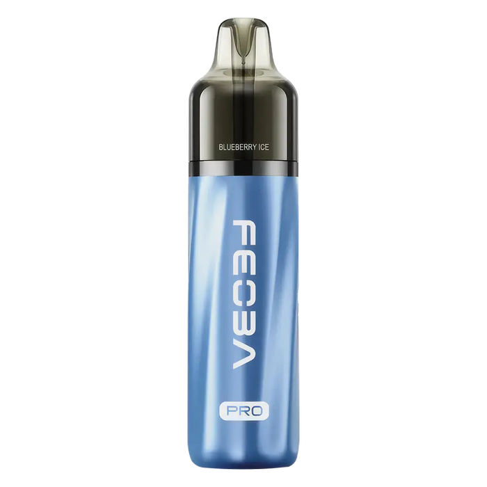 FEOBA Bar Pro 6000 Prefilled Pod Kit in Blueberry Ice flavor – compact vape device with up to 6,000 puffs.