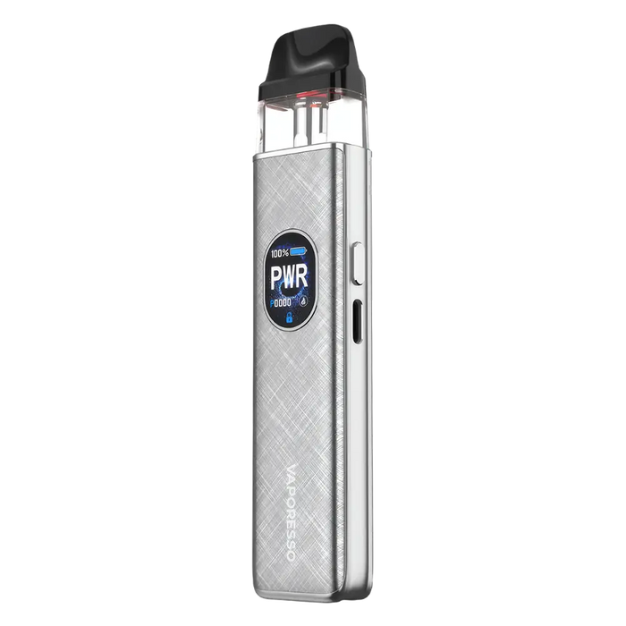 Vaporesso XROS 5 Pod Kit in Grey Silk – elegant and compact vape device with a precise airflow control, and smooth MTL performance.