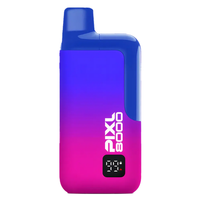 PIXL 8000 Prefilled Pod Kit in Blueberry Sour Razz flavor – compact vape device with up to 8,000 puffs.