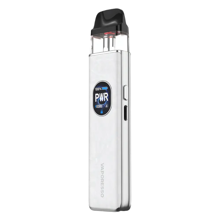 Vaporesso XROS 5 Pod Kit in Opal White – elegant and compact vape device with a precise airflow control, and smooth MTL performance.