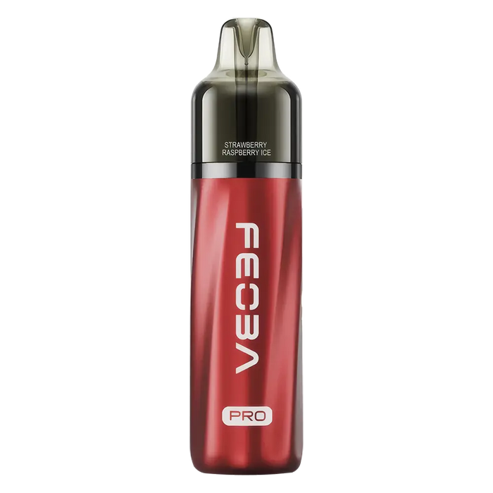 FEOBA Bar Pro 6000 Prefilled Pod Kit in Strawberry Raspberry Ice flavor – compact vape device with up to 6,000 puffs.