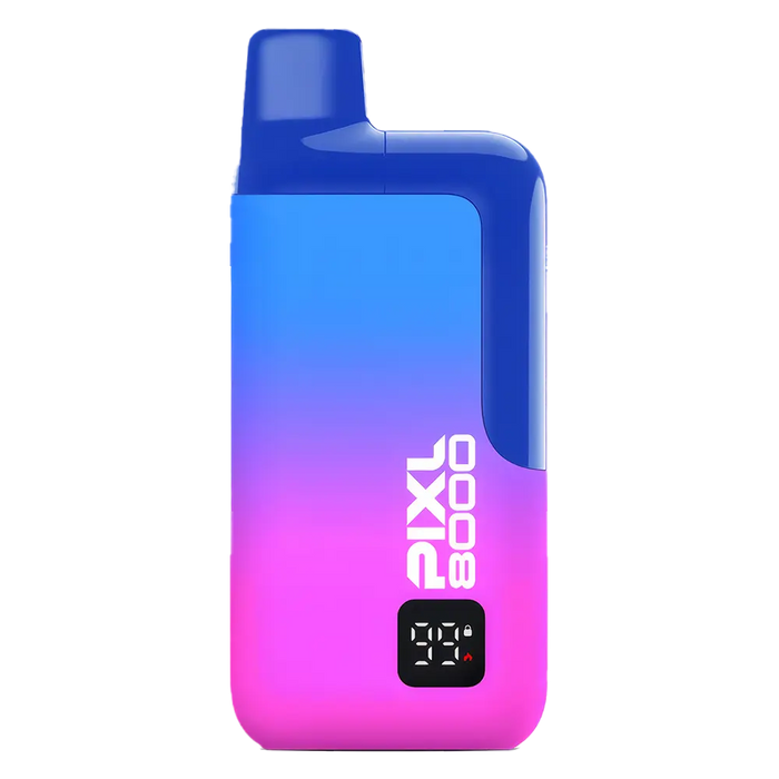 PIXL 8000 Prefilled Pod Kit in Pink Razz flavor – compact vape device with up to 8,000 puffs.