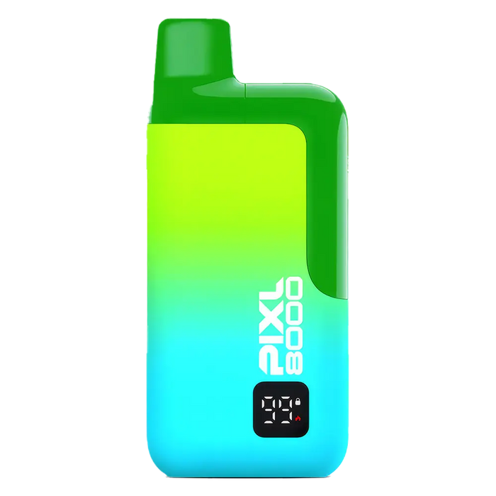 PIXL 8000 Prefilled Pod Kit in Rainbow Rush flavor – compact vape device with up to 8,000 puffs.