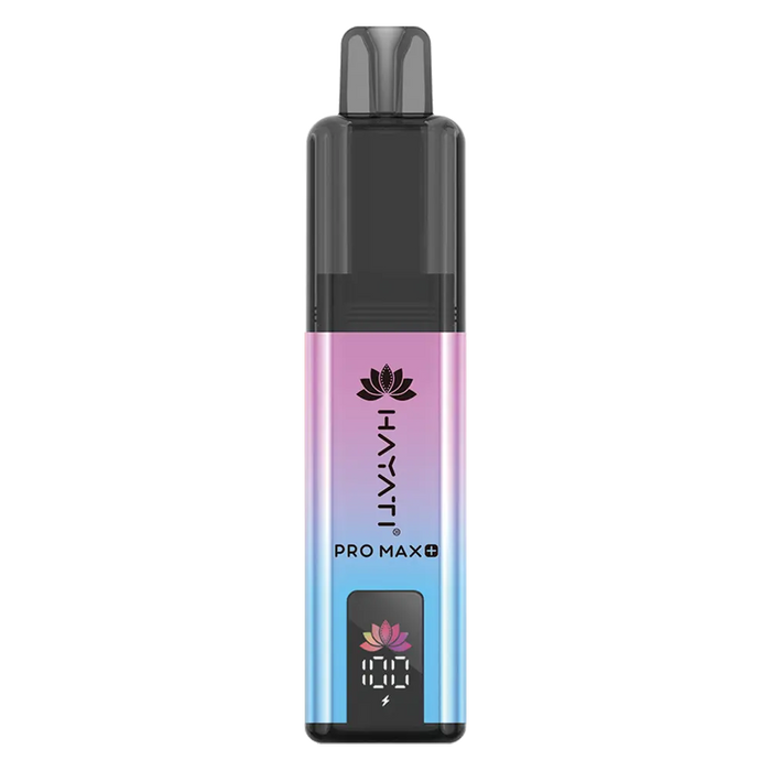 Hayati Pro Max+ 6000 Prefilled Pod Kit in Strawberry Raspberry Blueberry flavor – sleek vape device with up to 6,000 puffs.