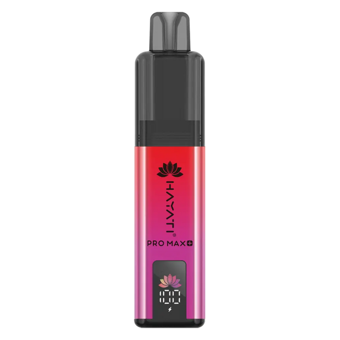 Hayati Pro Max+ 6000 Prefilled Pod Kit in Strawberry Raspberry Ice flavor – sleek vape device with up to 6,000 puffs.