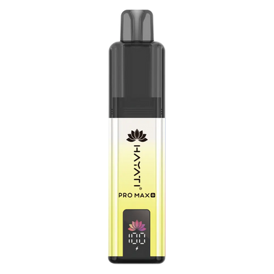 Hayati Pro Max+ 6000 Prefilled Pod Kit in Banana Ice flavor – sleek vape device with up to 6,000 puffs.
