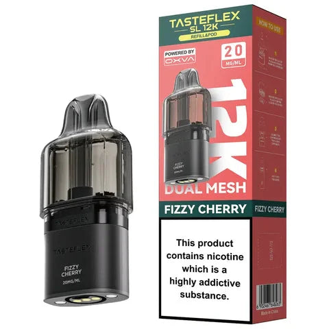 OXVA Tasteflex SL 12K Fizzy Cherry prefilled pods offering up to 12000 puffs with rich flavour