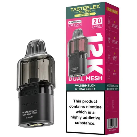 OXVA Tasteflex SL 12K Watermelon Strawberry prefilled pods offering up to 12000 puffs with rich flavour