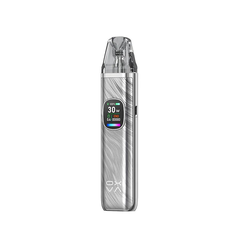 OXVA Xlim Pro 2 Pod Kit in Platinum Grey – sleek and powerful vape device with a smart display, and enhanced airflow control for a tailored vaping experience.