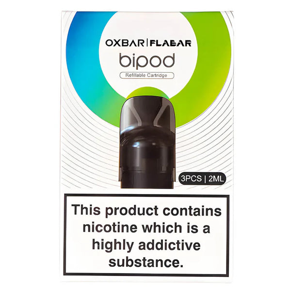 OXVA Bipod Refillable Pods 3-Pack – 2ml side-fill, leak-resistant design for smooth flavor & reliable vaping.